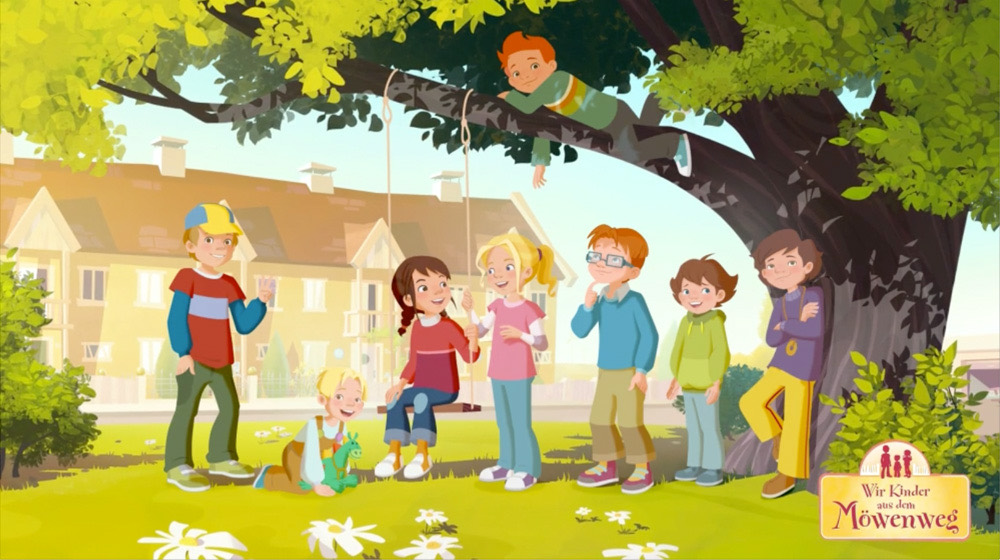 Szenenbild aus der Trickfilm-Serie Wir Kinder aus dem Möwenweg